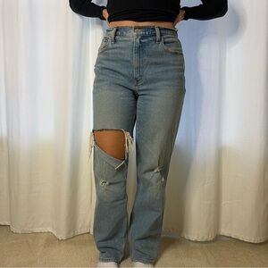 Abercrombie 90’s Straight Ultra High Rise Jeans (Curve Love)